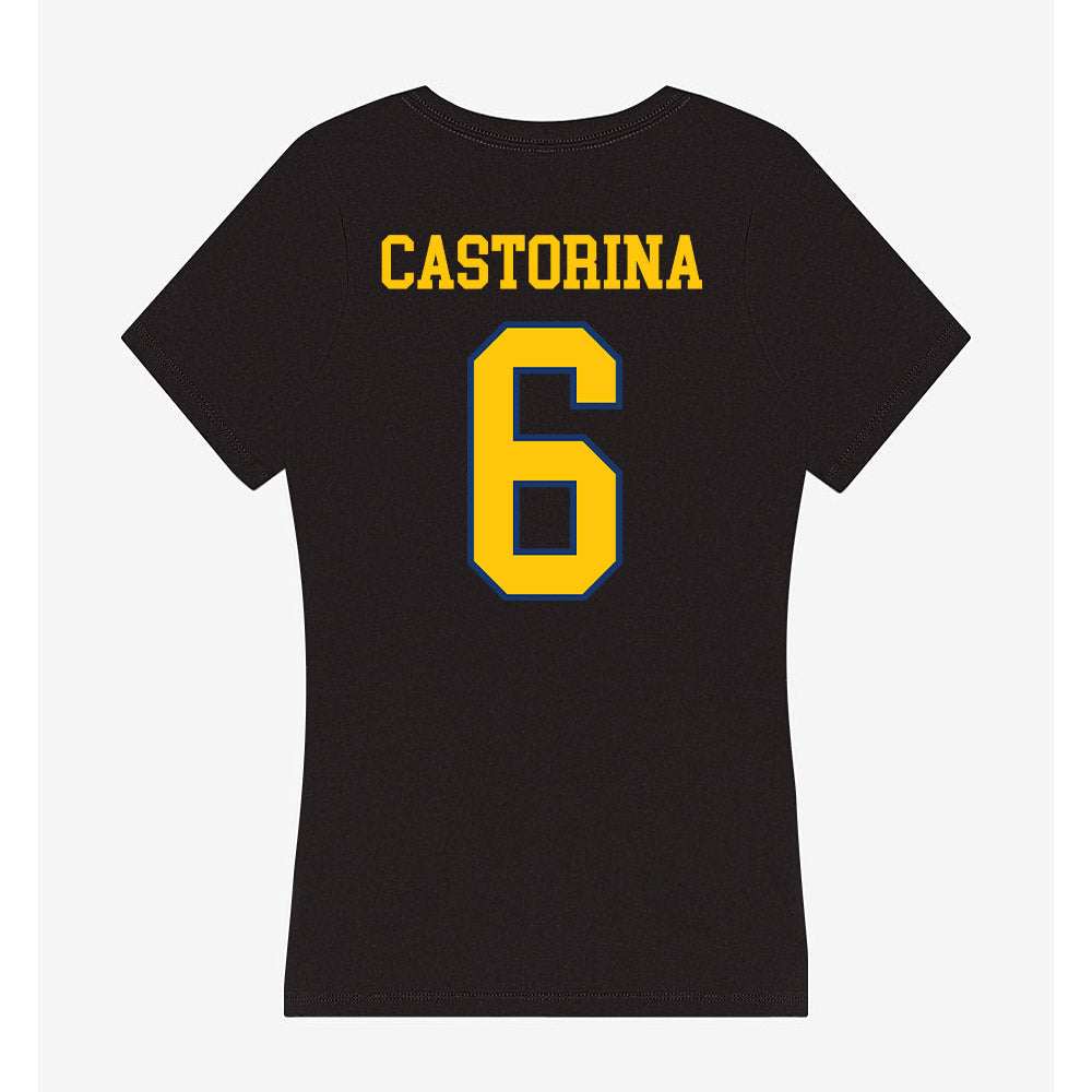 Drexel - NCAA Women's Soccer : Jessica Castorina - Women's V-Neck T-Shirt-1