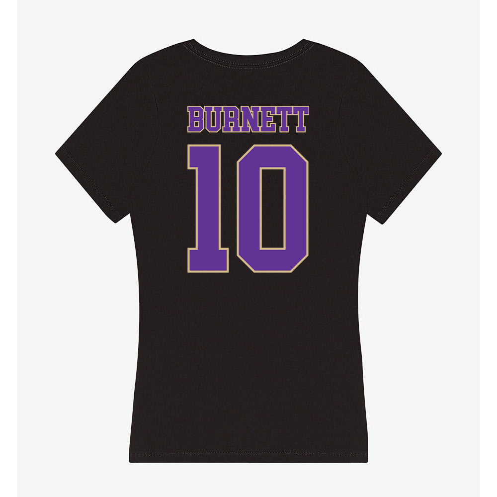 Western Carolina - NCAA Women's Basketball : Betsey Burnett - Women's V-Neck T-Shirt-1