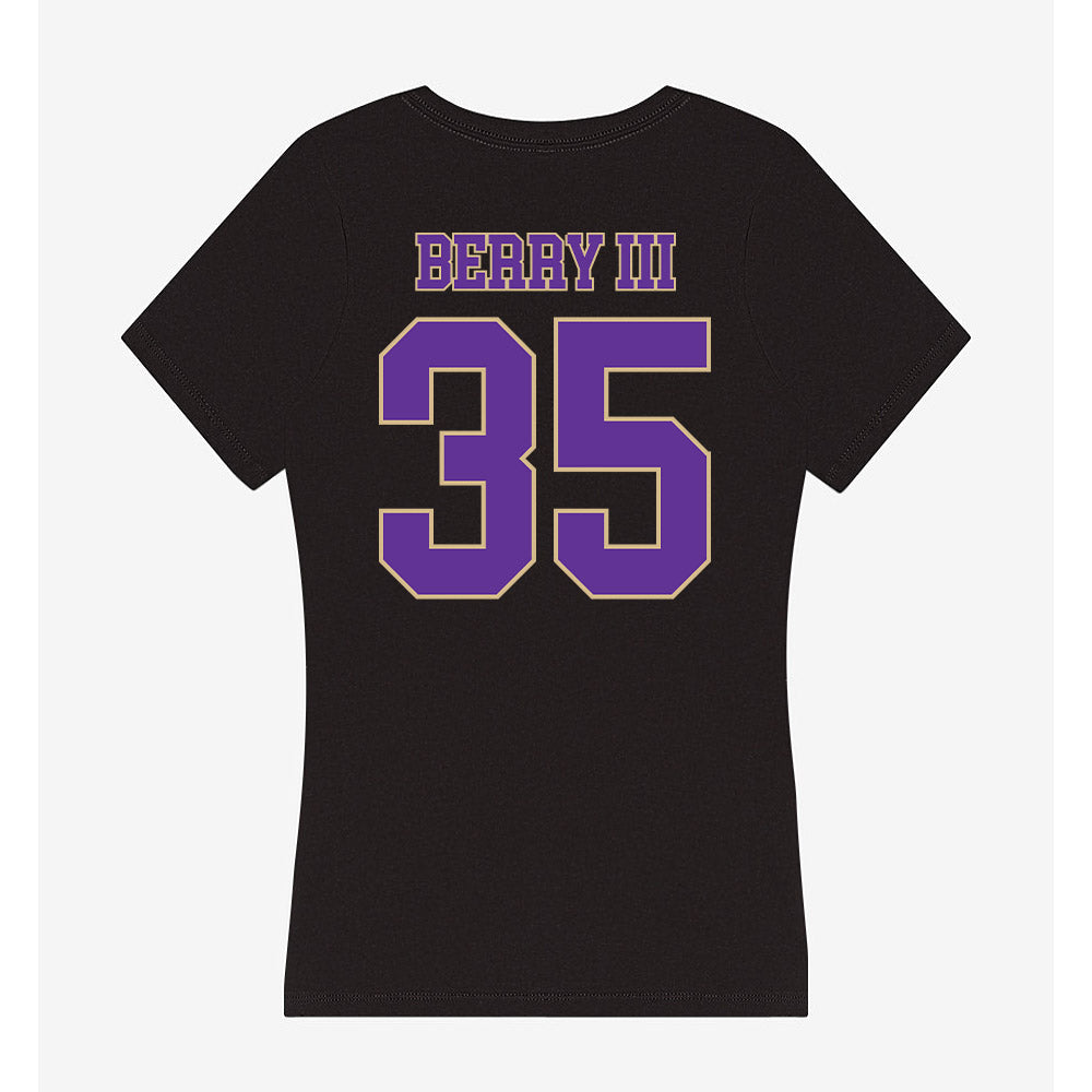 Western Carolina - NCAA Football : Trey Berry III - Women's V-Neck T-Shirt-1