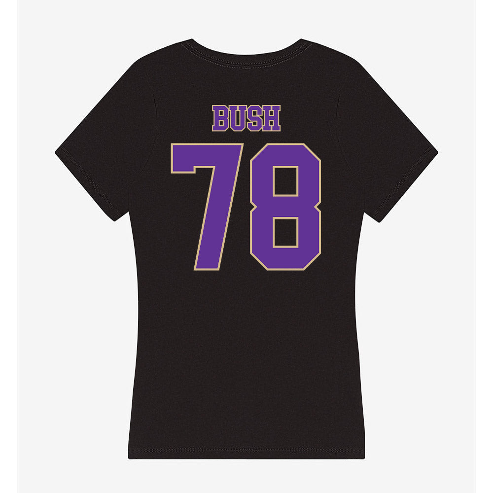 Western Carolina - NCAA Football : J'evon Bush - Women's V-Neck T-Shirt-1