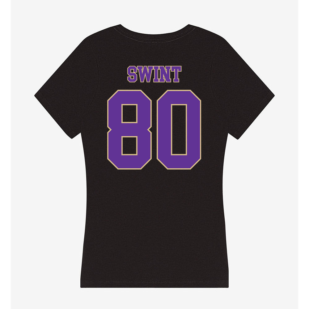Western Carolina - NCAA Football : Corey Swint - Women's V-Neck T-Shirt-1
