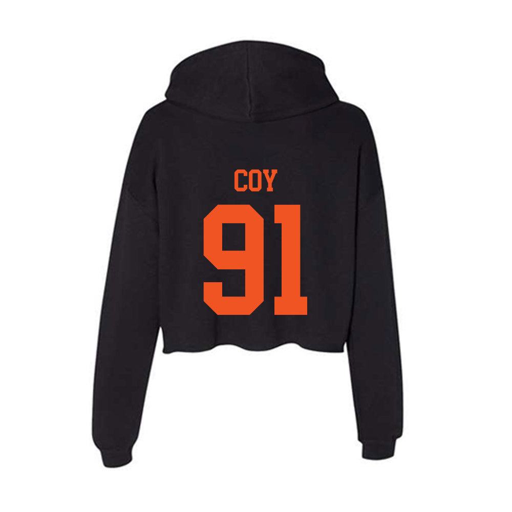 SHSU - NCAA Football : Caius Coy - Women's Crop Fleece Hoodie-1