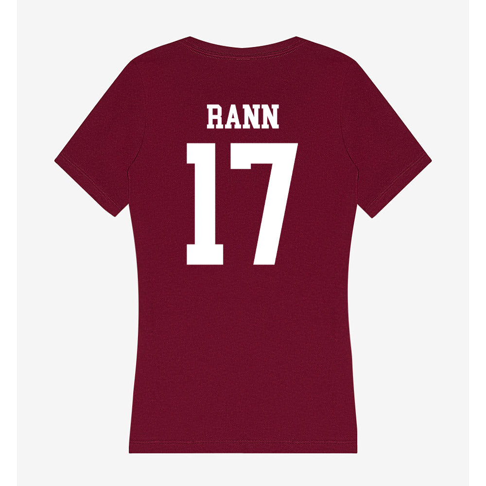 SIU Carbondale - NCAA Football : Owen Rann - Women's V-Neck T-Shirt-1