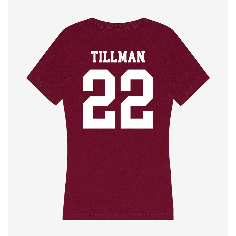 SIU Carbondale - NCAA Football : Joshua Tillman - Women's V-Neck T-Shirt-1
