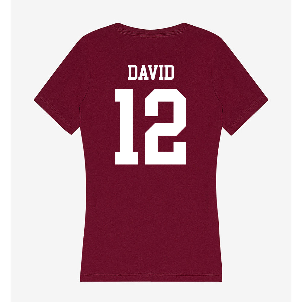 SIU Carbondale - NCAA Women's Soccer : Ziv David - Women's V-Neck T-Shirt-1