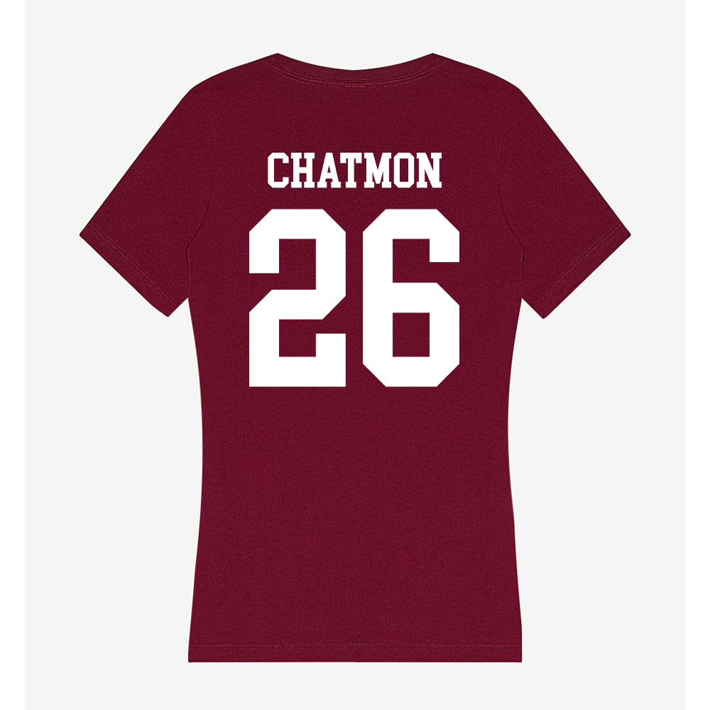 SIU Carbondale - NCAA Football : Quade Chatmon - Women's V-Neck T-Shirt-1