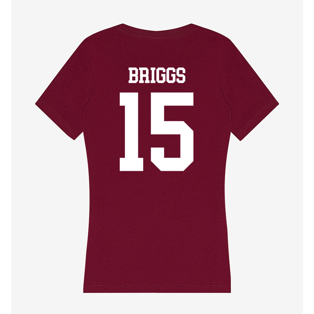 SIU Carbondale - NCAA Women's Soccer : Josie Briggs - Women's V-Neck T-Shirt-1
