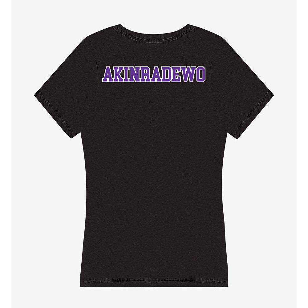 Northwestern State - NCAA Men's Track & Field : Dan Akinradewo - Women's V-Neck T-Shirt-1