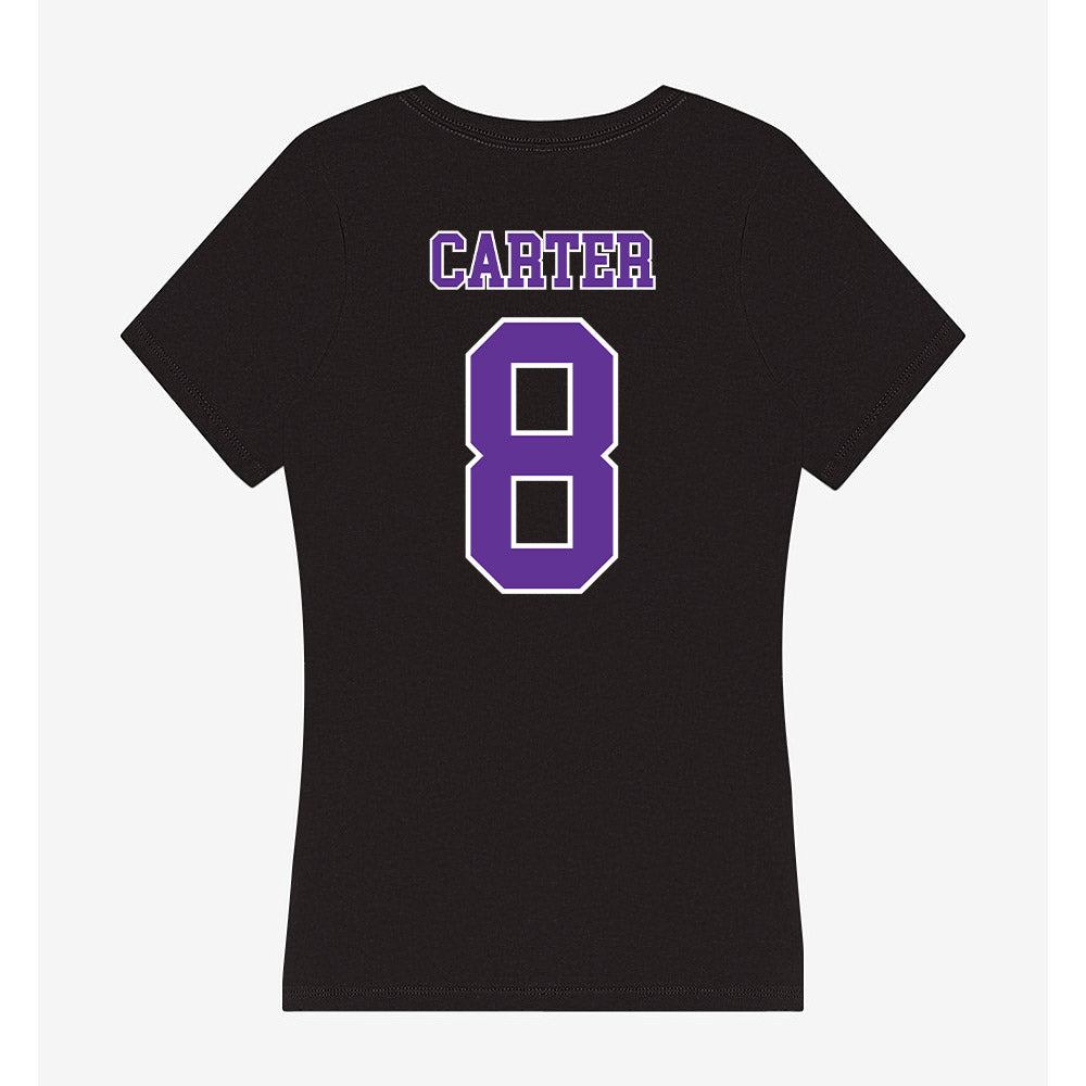Northwestern State - NCAA Football : Luke Carter - Women's V-Neck T-Shirt-1