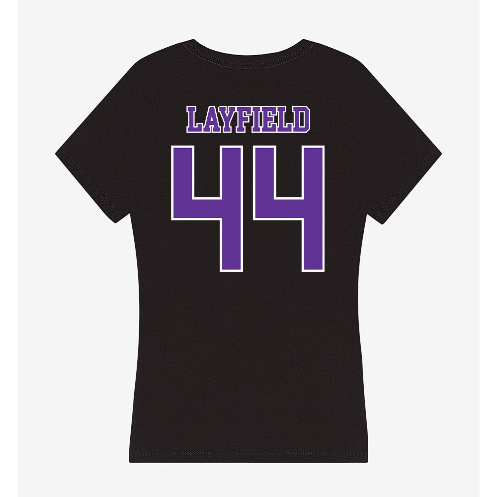 Northwestern State - NCAA Softball : Madge Layfield - Women's V-Neck T-Shirt-1