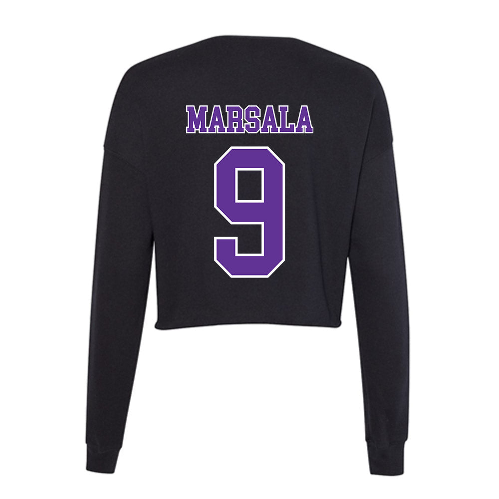 Northwestern State - NCAA Baseball : Thomas Marsala - Women's Cropped Crew Fleece-1