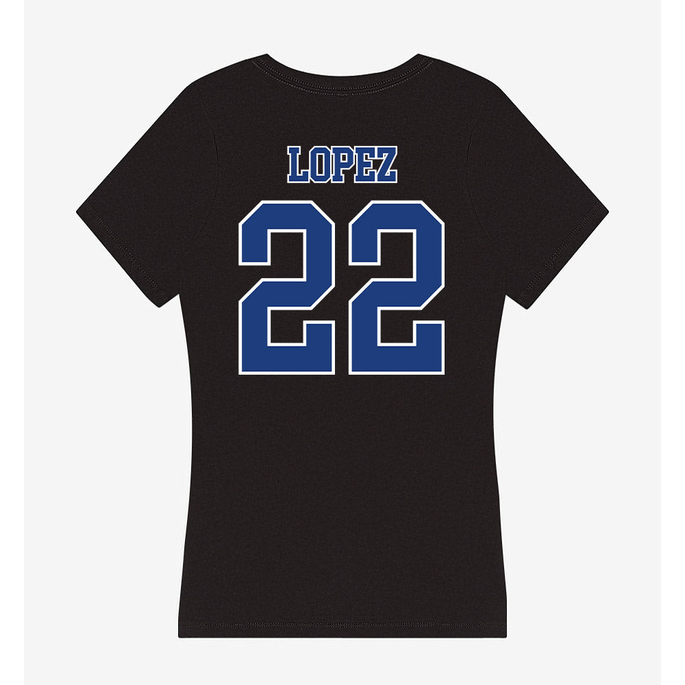 McNeese State - NCAA Baseball : Viggo Lopez - Women's V-Neck T-Shirt-1