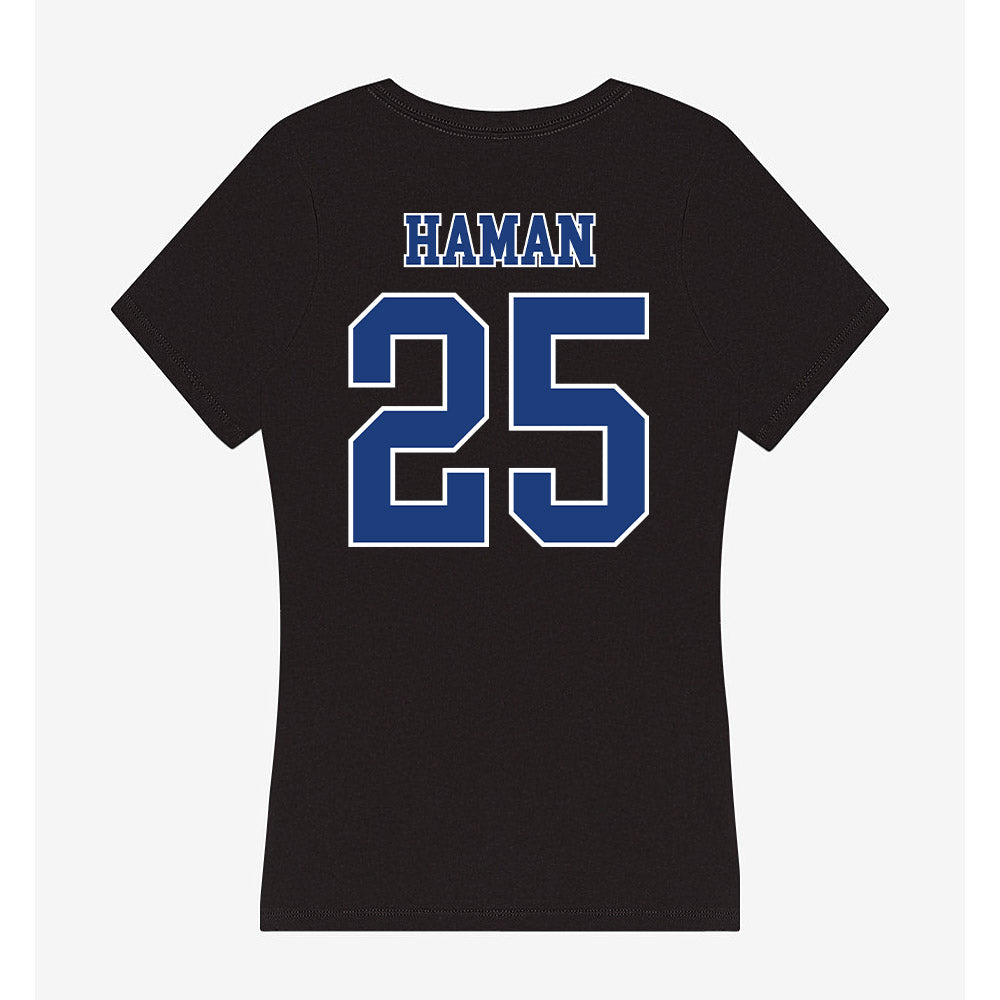 McNeese State - NCAA Football : Trevor Haman - Women's V-Neck T-Shirt-1