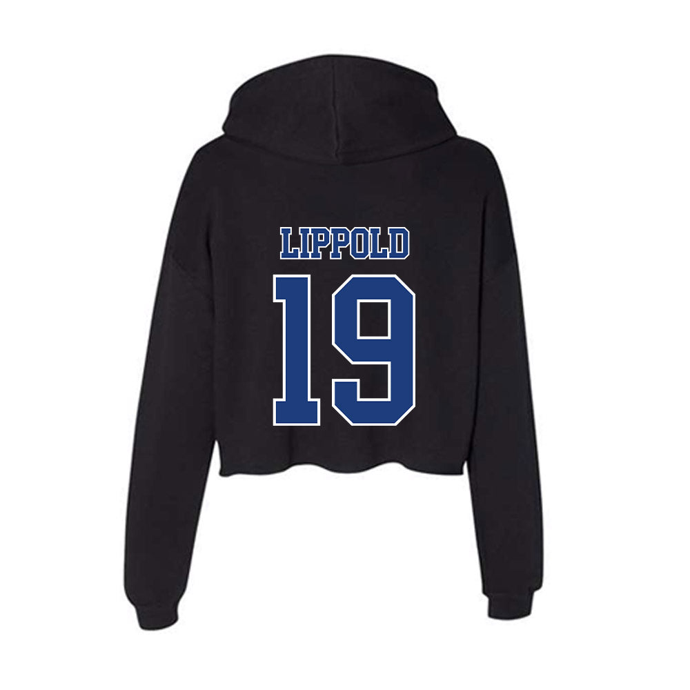 McNeese State - NCAA Football : Devin Lippold - Women's Crop Fleece Hoodie-1