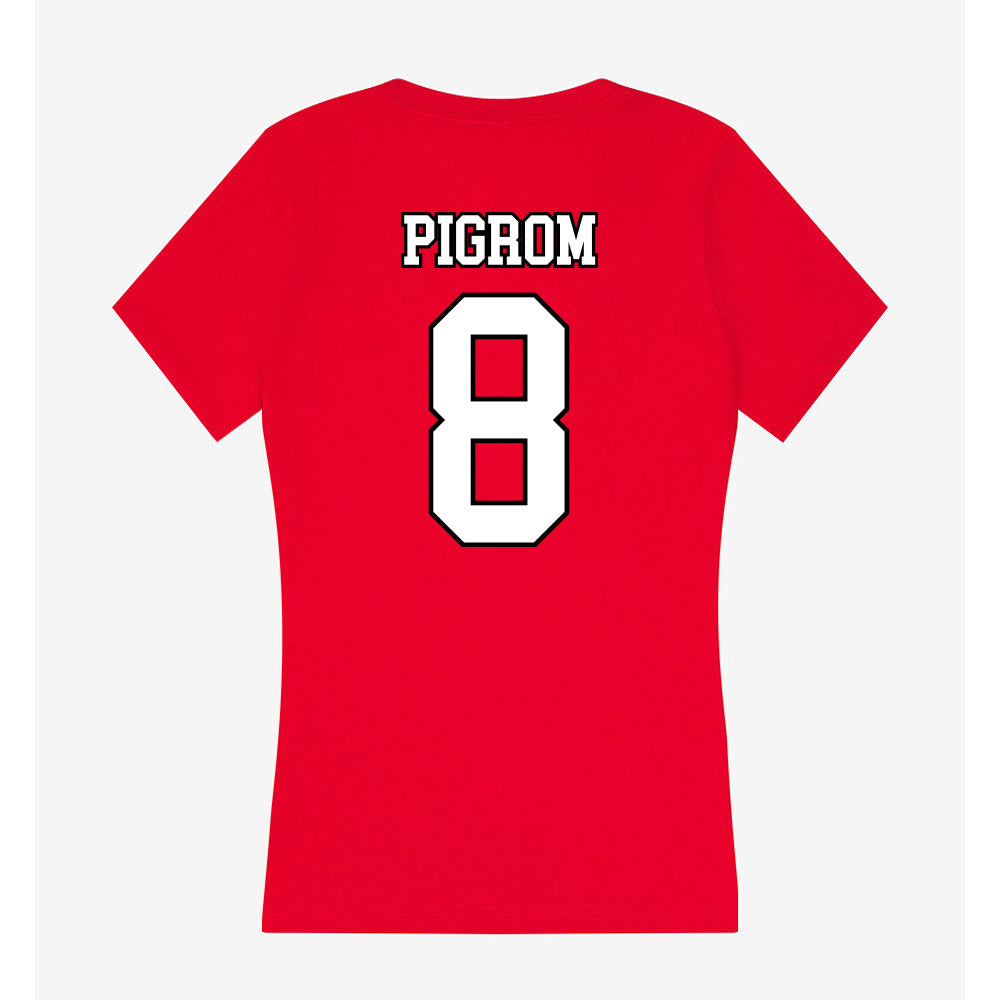 Youngstown State - NCAA Women's Lacrosse : Skylar Pigrom - Women's V-Neck T-Shirt-1
