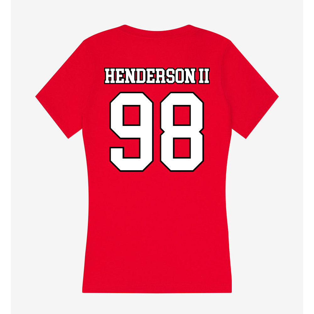 Youngstown State - NCAA Football : Marcus Henderson ii - Women's V-Neck T-Shirt-1