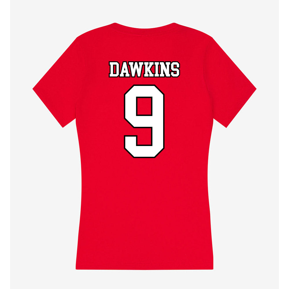 Youngstown State - NCAA Men's Basketball : Bryson Dawkins - Women's V-Neck T-Shirt-1