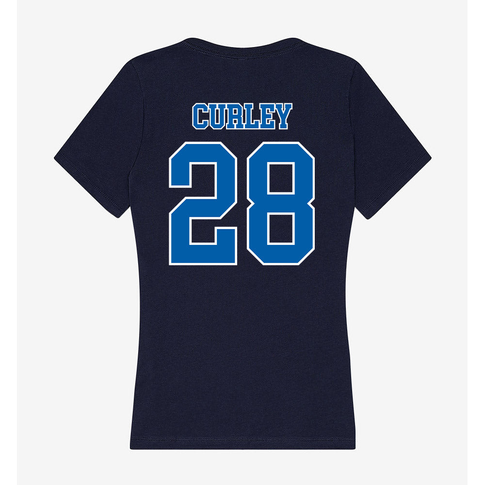New Orleans - NCAA Baseball : Miles Curley - Women's V-Neck T-Shirt-1