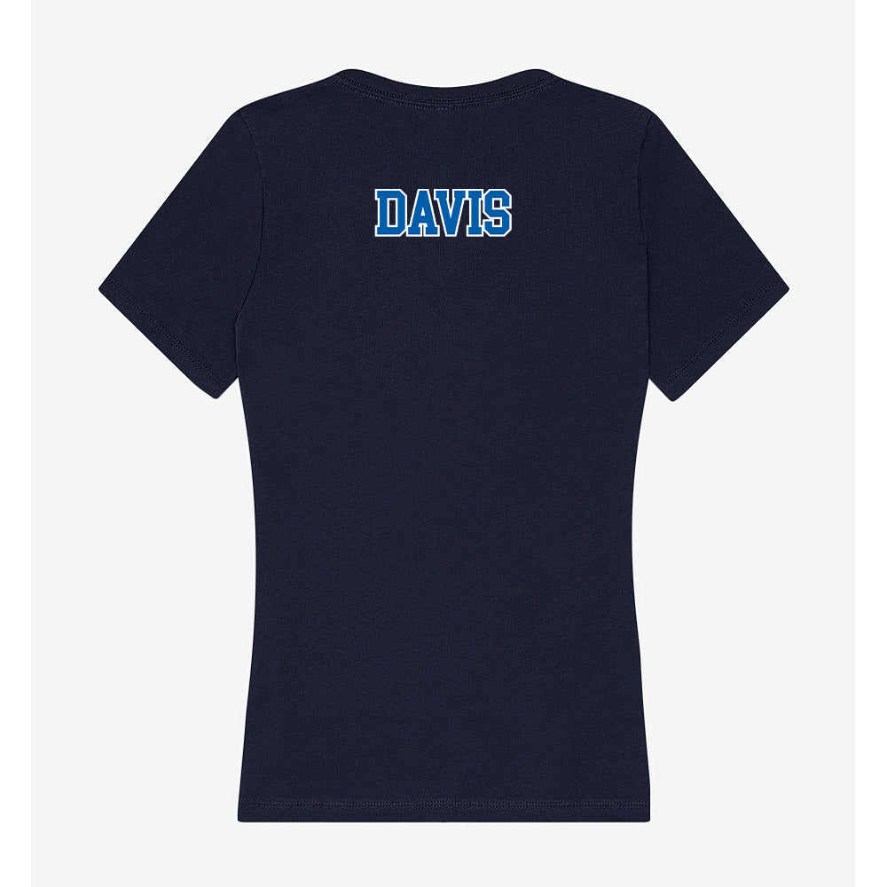 New Orleans - NCAA Women's Track & Field : Christina Davis - Women's V-Neck T-Shirt-1