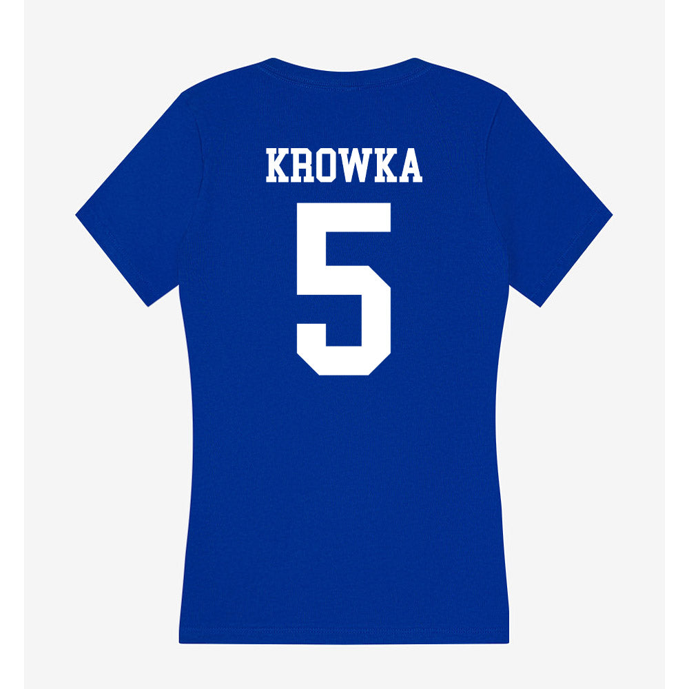 Texas A&M Corpus Christi - NCAA Baseball : Karson Krowka - Women's V-Neck T-Shirt-1