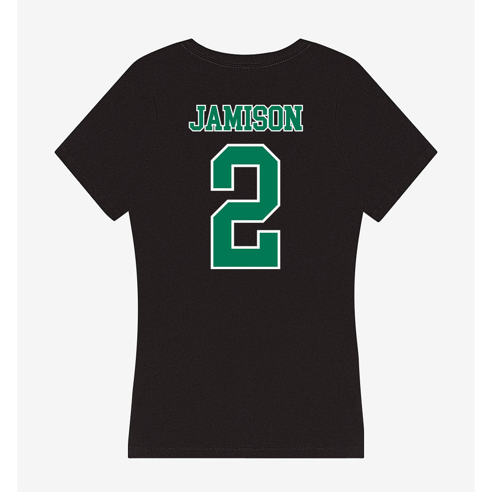 Norfolk State - NCAA Men's Basketball : Elijah Jamison - Women's V-Neck T-Shirt-1