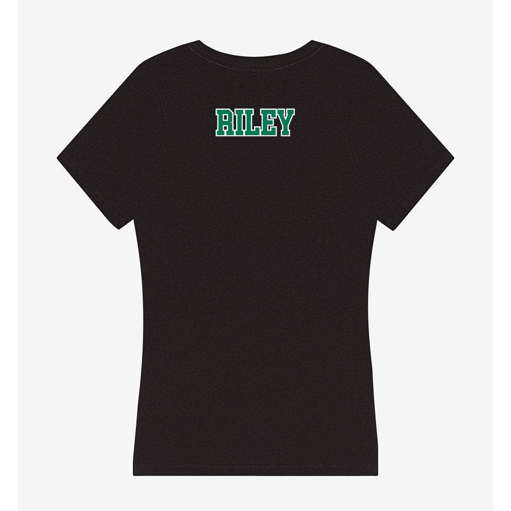 Norfolk State - NCAA Women's Track & Field : Kaena Riley - Women's V-Neck T-Shirt-1