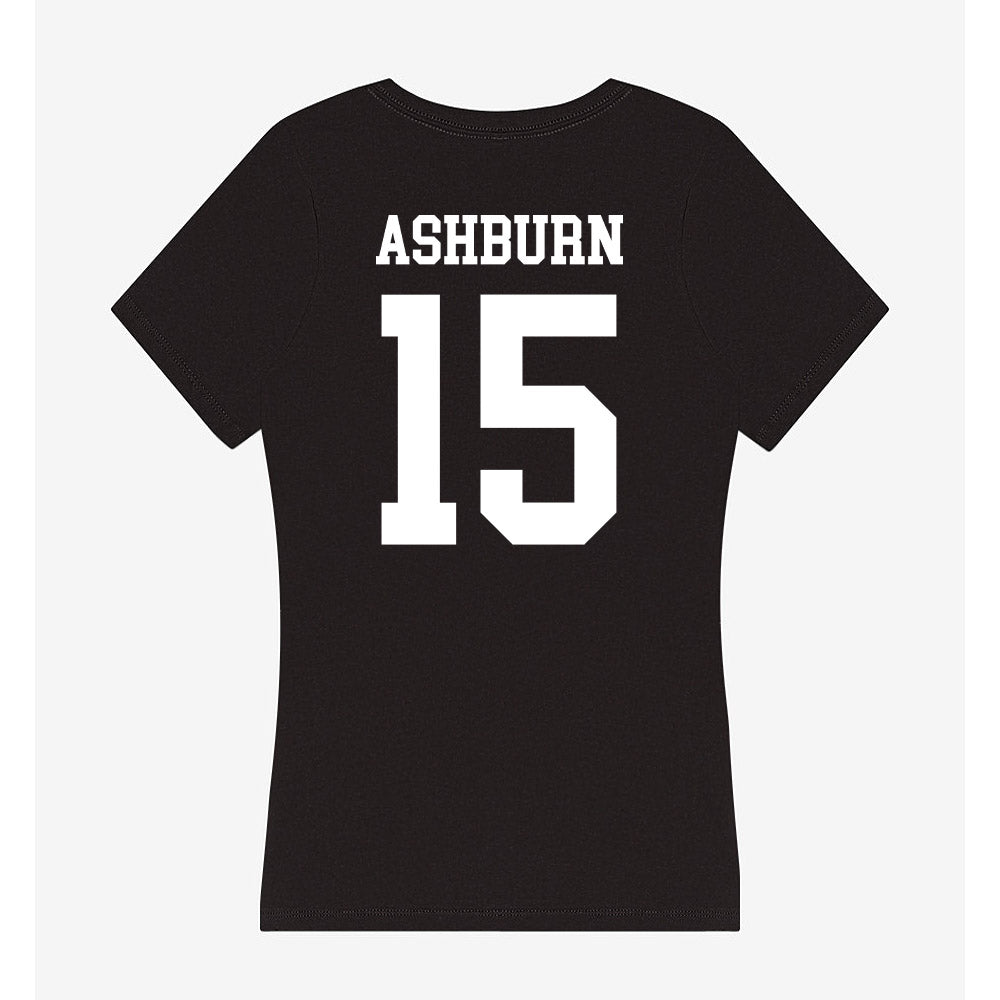 UW River Falls - NCAA Men's Basketball : Riley Ashburn - Women's V-Neck T-Shirt-1