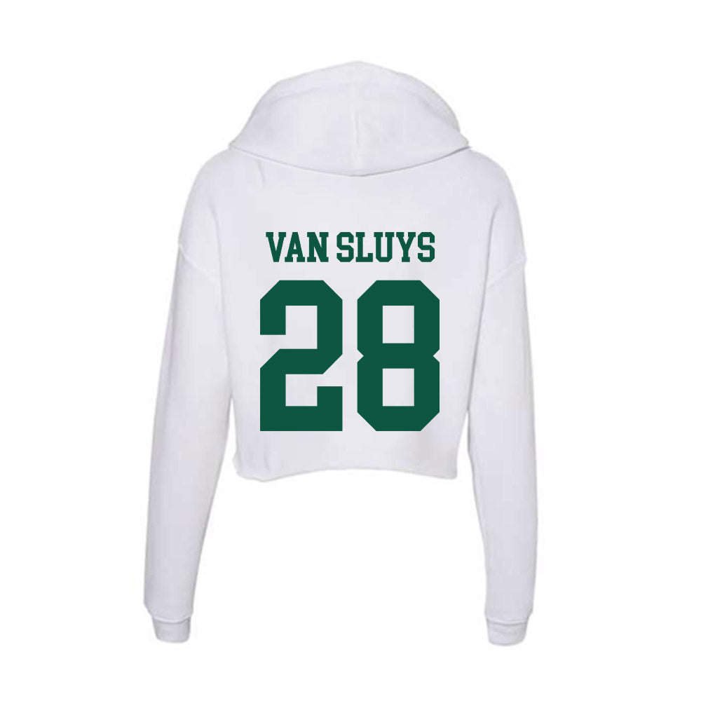 Northern Michigan - NCAA Football : Tyler Van Sluys - Women's Crop Fleece Hoodie-1