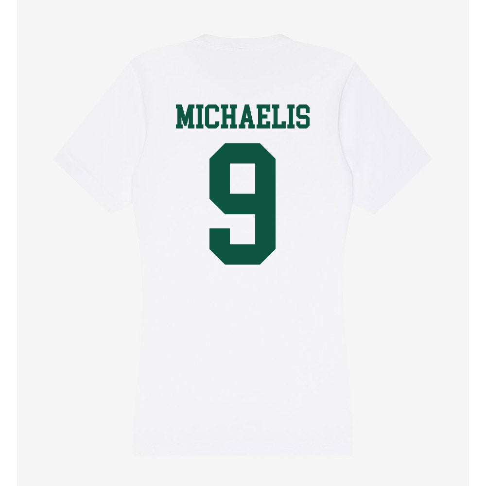 Northern Michigan - NCAA Men's Ice Hockey : Zach Michaelis - Women's V-Neck T-Shirt-1