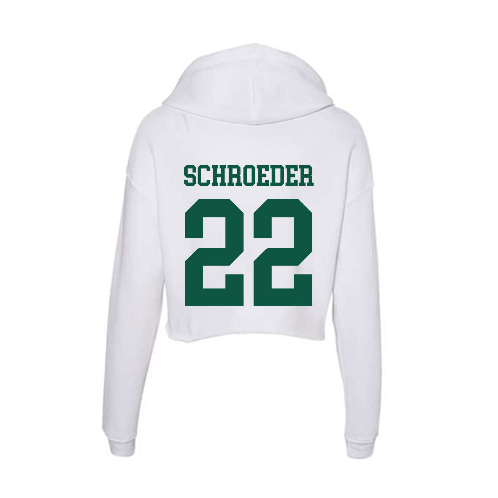 Northern Michigan - NCAA Women's Basketball : Madison Schroeder - Women's Crop Fleece Hoodie-1