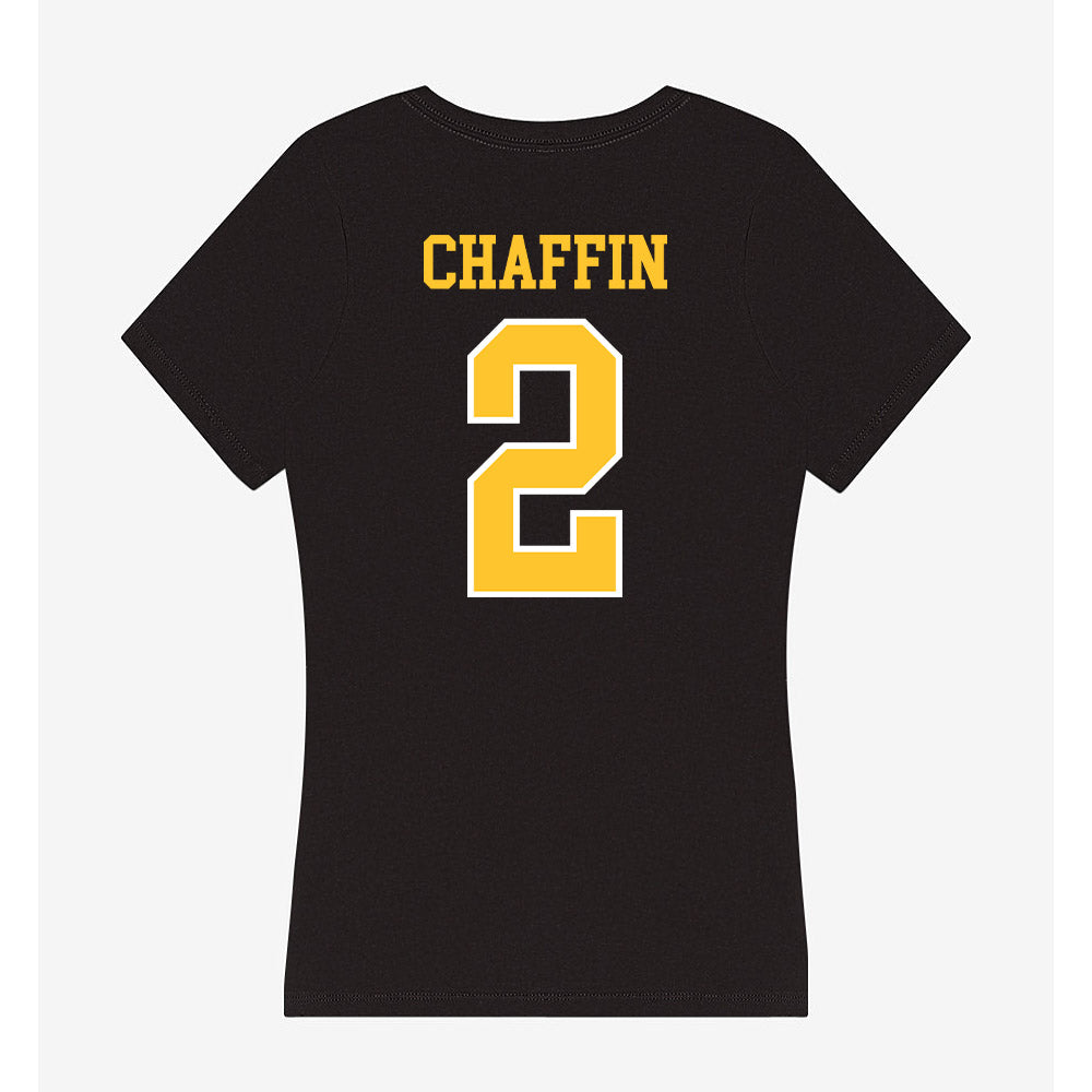 PLU - NCAA Football : Darius Chaffin - Women's V-Neck T-Shirt-1