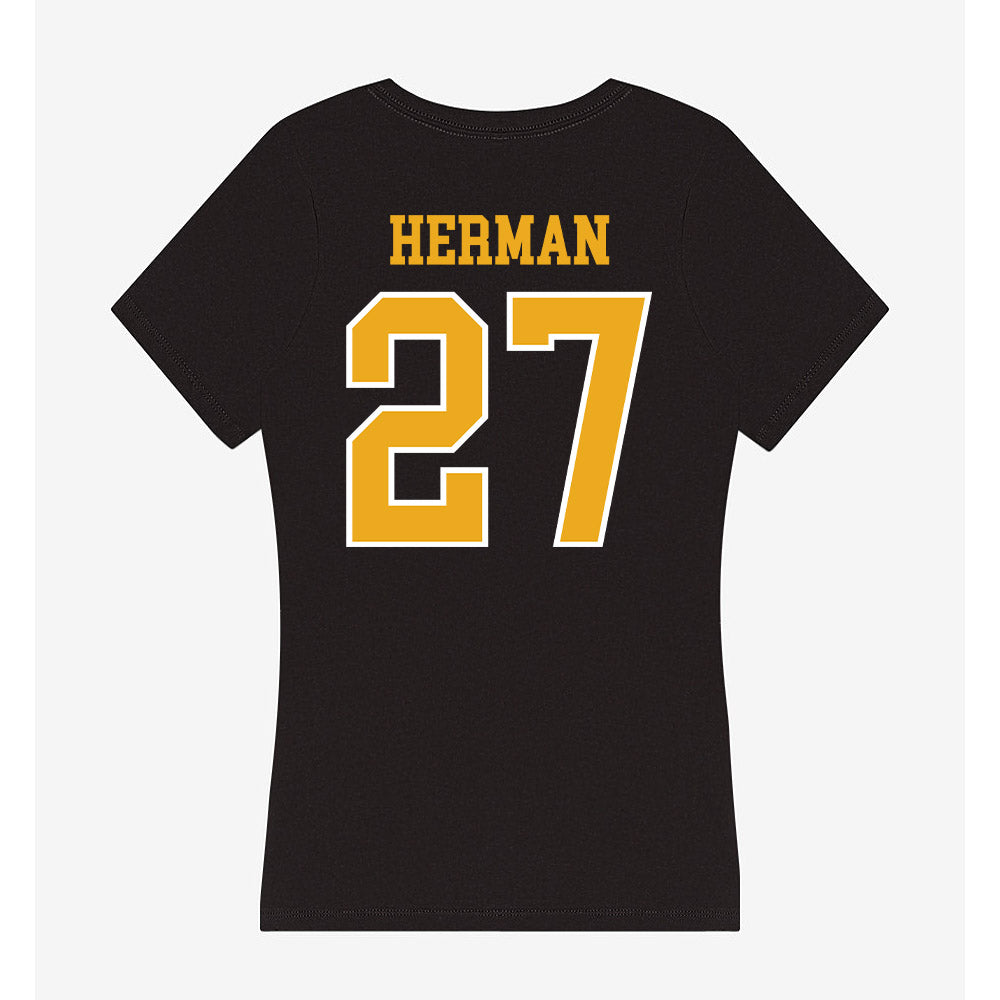 Canisius - NCAA Baseball : Blake Herman - Women's V-Neck T-Shirt-1