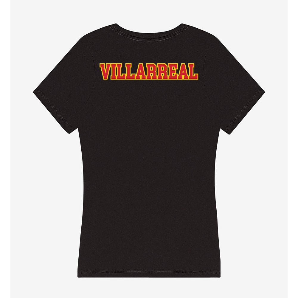 Pitt State - NCAA Football : Ethan Villarreal - Women's V-Neck T-Shirt-1
