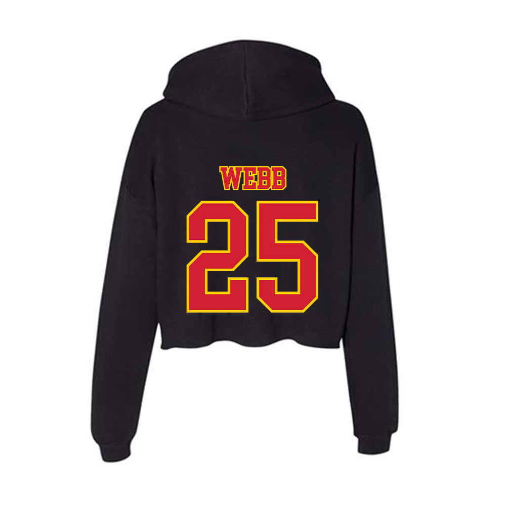Pitt State - NCAA Women's Soccer : Sarah Peyton Webb - Women's Crop Fleece Hooded Sweatshirt-1