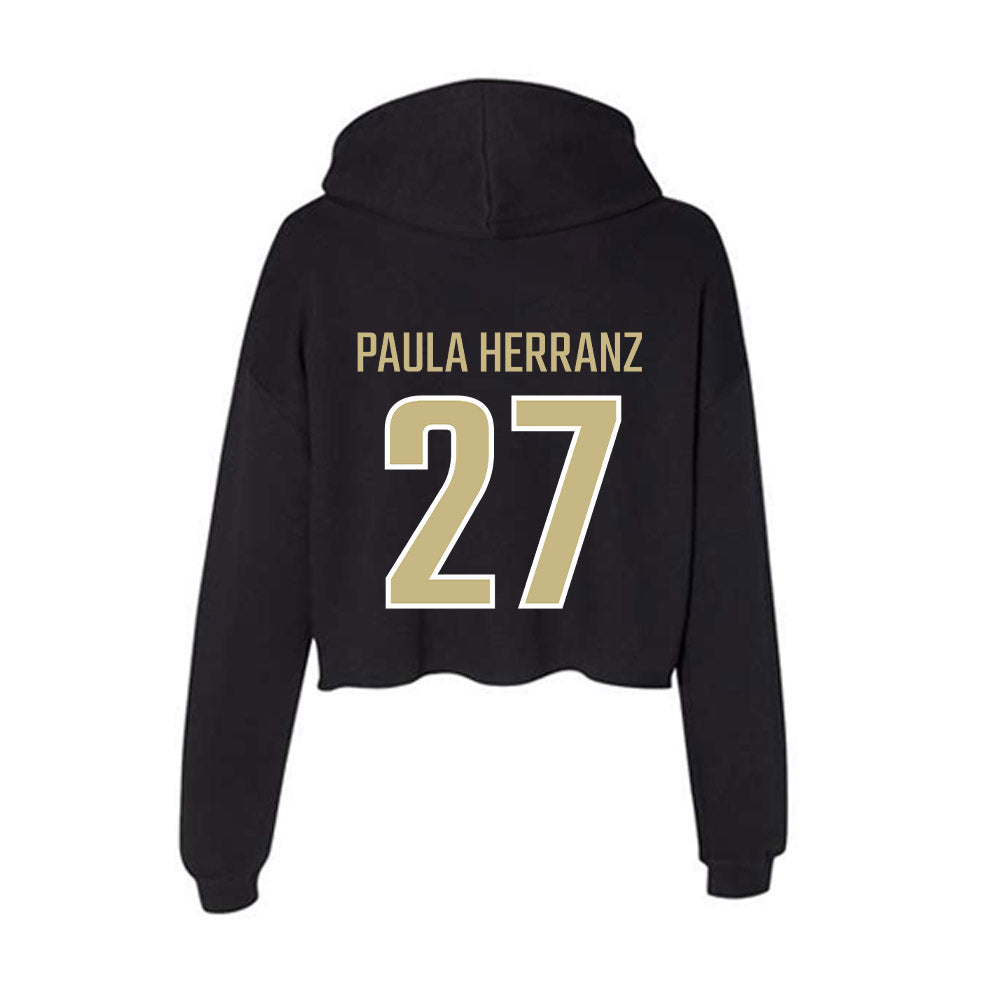 Jacksonville - NCAA Women's Soccer : Paula Paula Herranz - Classic Shersey Women's Crop Fleece Hoodie-1