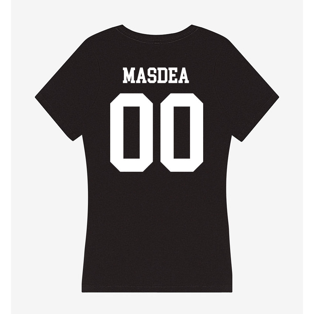 Utah State - NCAA Football : Tyler Masdea - Women's V-Neck T-Shirt-1