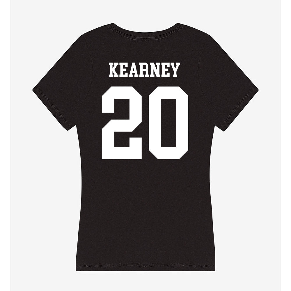 Utah State - NCAA Men's Basketball : Luke Kearney - Women's V-Neck T-Shirt-1