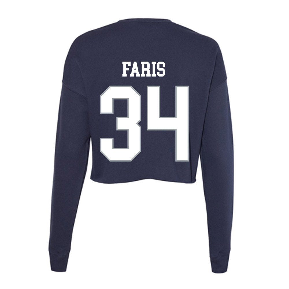 UConn - Women's Basketball Legends : Kelly Faris - Women's Cropped Crew Fleece-1