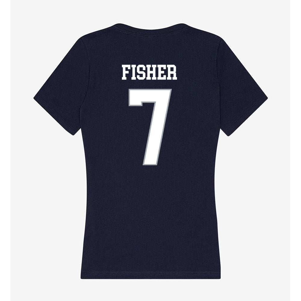UConn - NCAA Women's Basketball : Kelis Fisher - Women's V-Neck T-Shirt-1
