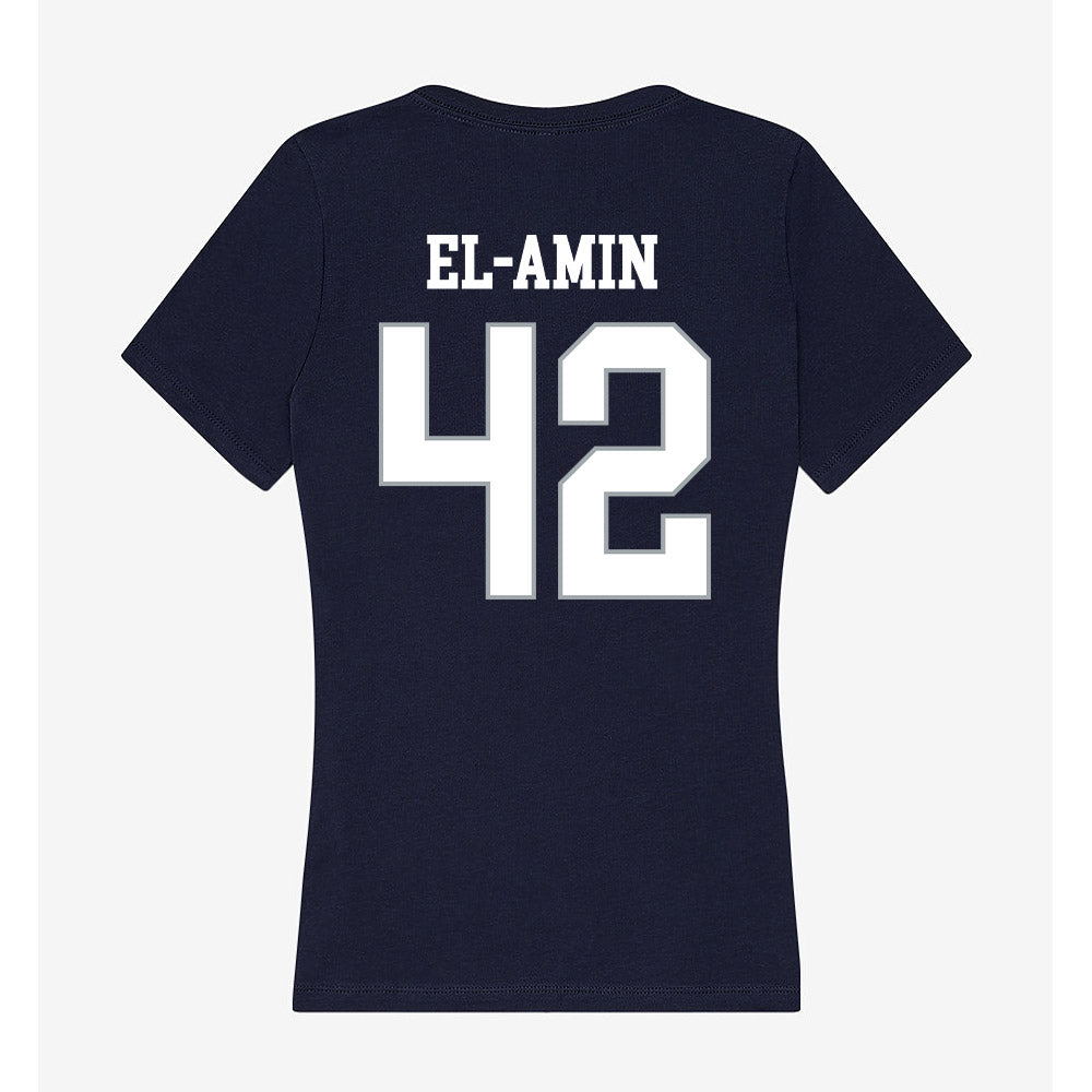 UConn - Men's Basketball Legends : Khalid El-Amin - Women's V-Neck T-Shirt-1