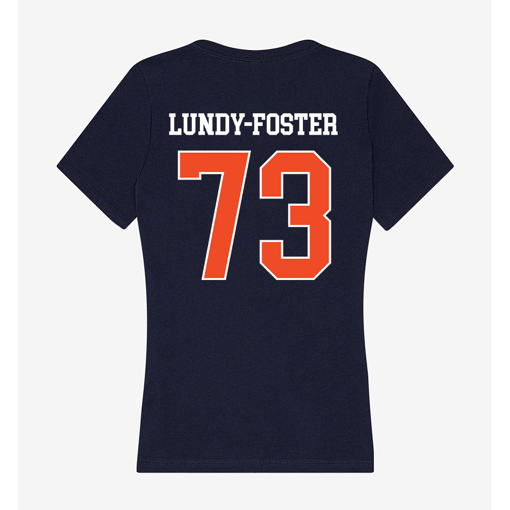 Auburn - NCAA Football : Mykall Lundy-Foster - Classic Shersey Women's V-Neck T-Shirt-1