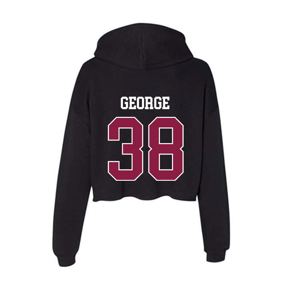 Virginia Tech - NCAA Women's Soccer : Allie George - Women's Crop Fleece Hoodie-1