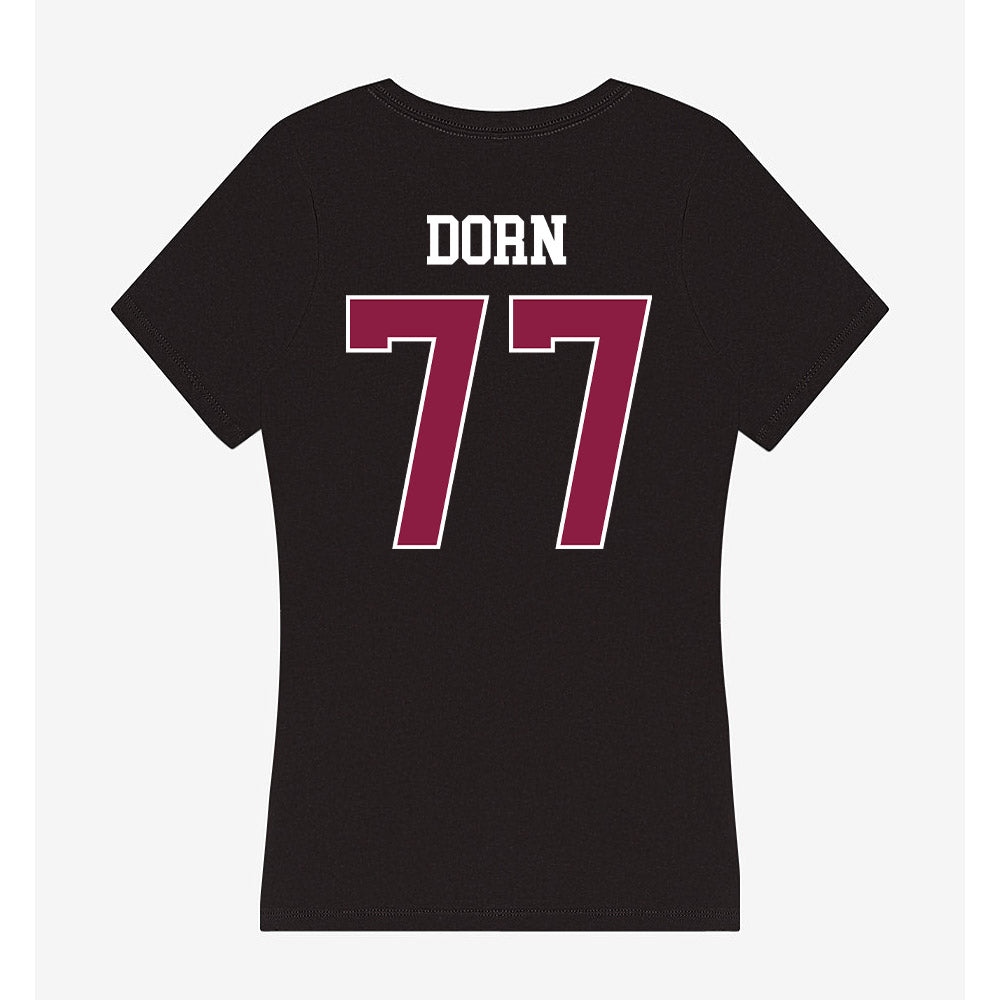 Virginia Tech - NCAA Men's Basketball : Antonio Dorn - Women's V-Neck T-Shirt-1