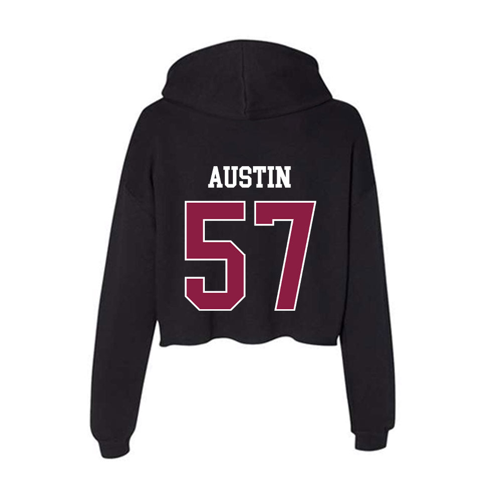 Virginia Tech - NCAA Football : Lucas Austin - Women's Crop Fleece Hoodie-1