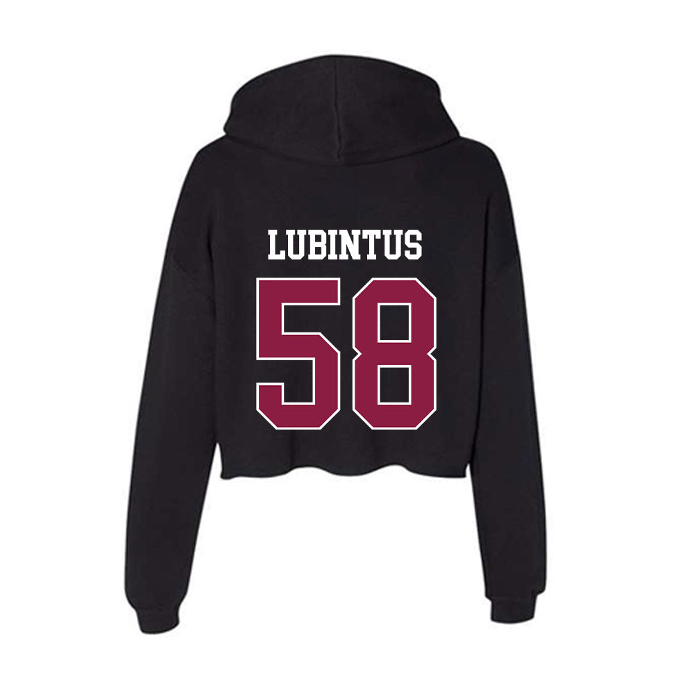 Virginia Tech - NCAA Football : Rose Lubintus - Women's Crop Fleece Hoodie-1