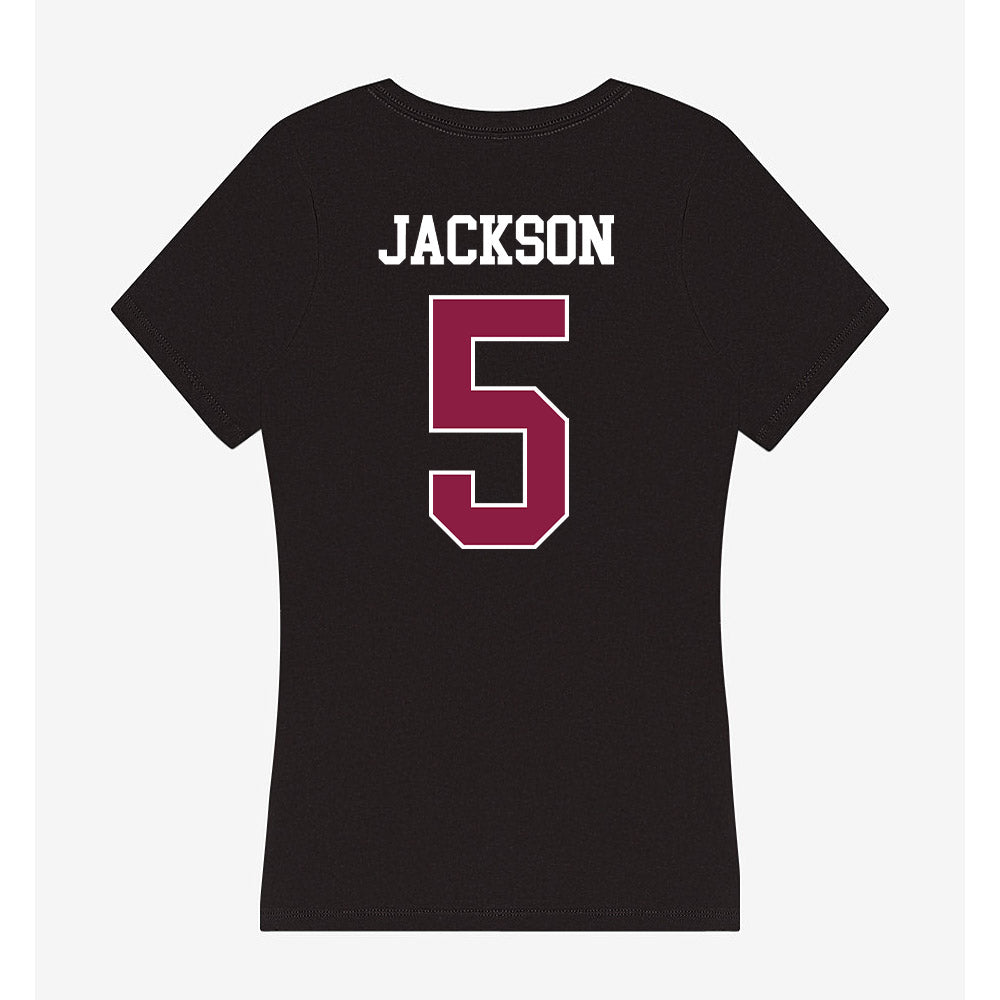 Virginia Tech - NCAA Football : Marlion Jackson - Women's V-Neck T-Shirt-1