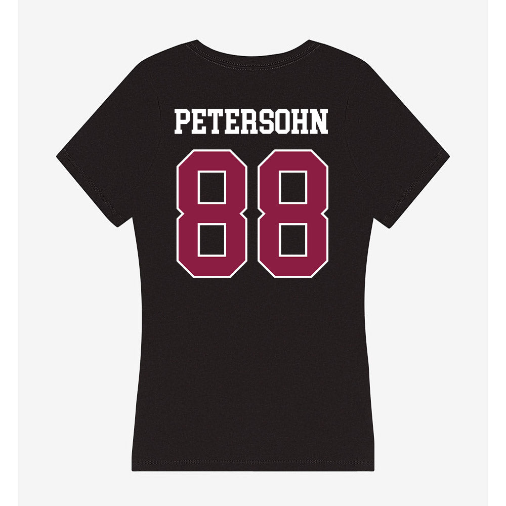 Virginia Tech - NCAA Football : Pierce Petersohn - Women's V-Neck T-Shirt-1