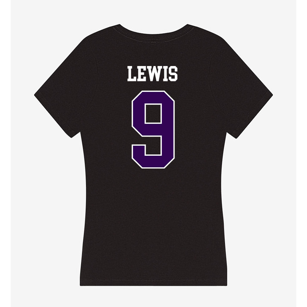 Kansas State - NCAA Baseball : Donte Lewis - Women's V-Neck T-Shirt-1