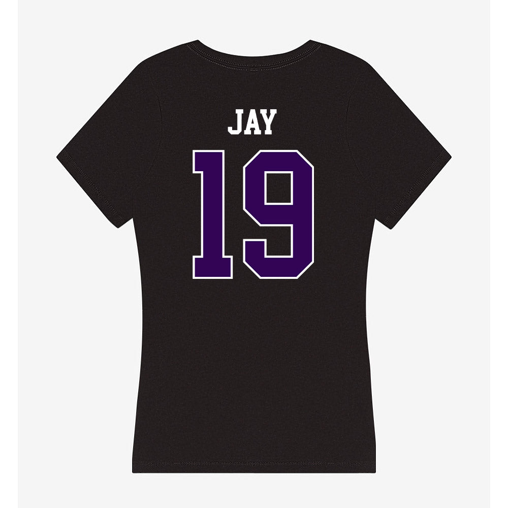 Kansas State - NCAA Football : Blake Jay - Women's V-Neck T-Shirt-1