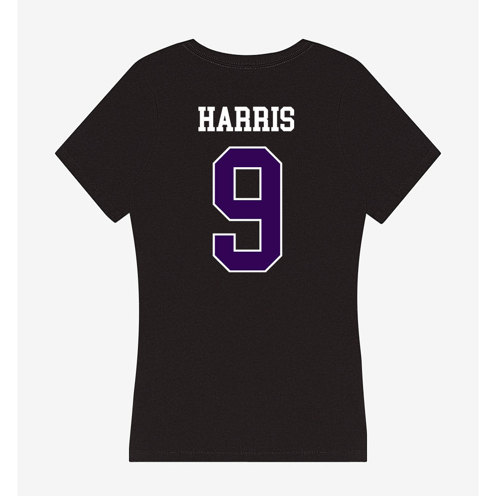 Kansas State - NCAA Football : Jay Harris - Women's V-Neck T-Shirt-1